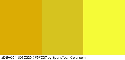 #DBAC04 #D6C320 #F5FC37 Colors