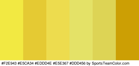 #F2E943 #E5CA34 #EDDD4E #E5E367 #DDD456 #CCA004 Colors