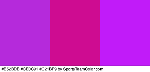 #B52BDB #CE0C91 #C21BF9 Colors