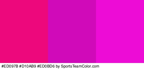 #ED097B #D10AB9 #ED0BD6 Colors