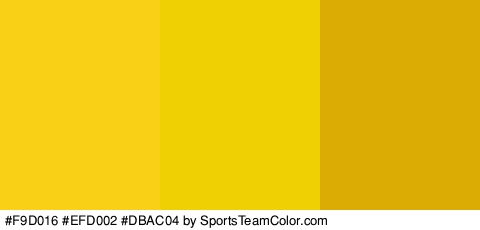 #F9D016 #EFD002 #DBAC04 Colors