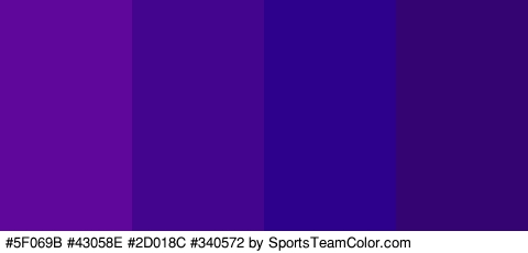 #5F069B #43058E #2D018C #340572 Colors