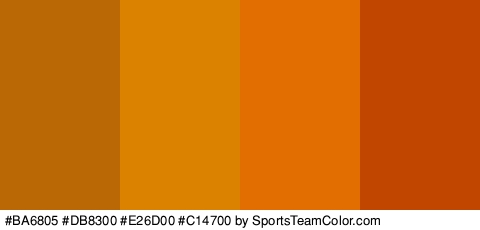 #BA6805 #DB8300 #E26D00 #C14700 Colors