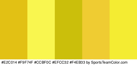 #E2C014 #F9F74F #CCBF0C #EFCC32 #F4EB33 Colors