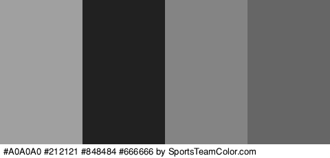 #A0A0A0 #212121 #848484 #666666 Colors