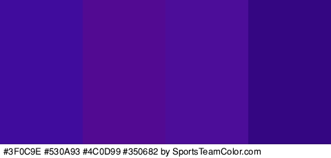 #3F0C9E #530A93 #4C0D99 #350682 Colors