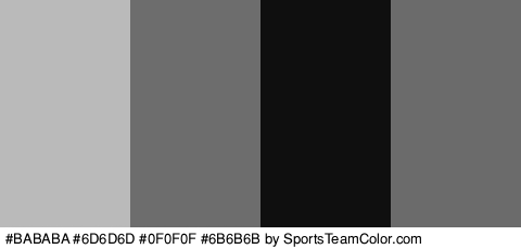 #BABABA #6D6D6D #0F0F0F #6B6B6B Colors