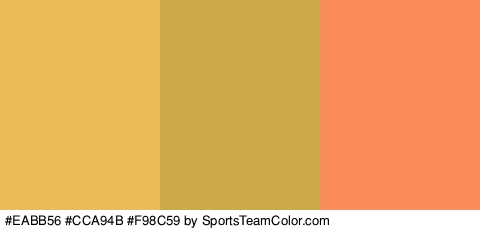 #EABB56 #CCA94B #F98C59 Colors