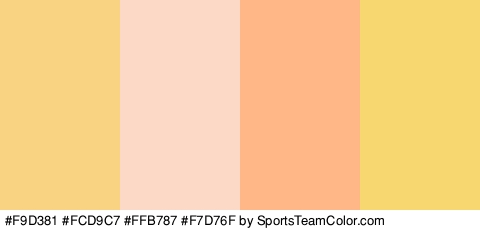 #F9D381 #FCD9C7 #FFB787 #F7D76F Colors