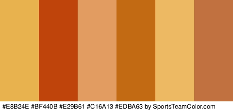 #E8B24E #BF440B #E29B61 #C16A13 #EDBA63 #C1713F Colors