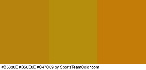 #B5830E #B58E0E #C47C09 Colors