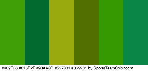 #409E06 #016B2F #98AA0D #527001 #369901 #088747 Colors