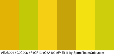 #E2B204 #C2C906 #F4CF13 #C6A409 #F4E111 #CECE0C Colors