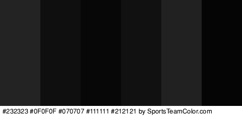 #232323 #0F0F0F #070707 #111111 #212121 #050505 Colors