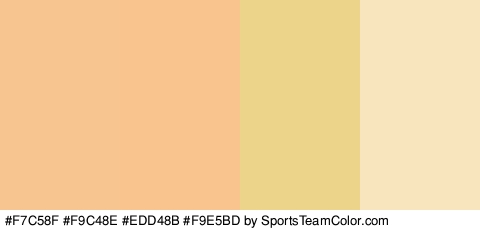 #F7C58F #F9C48E #EDD48B #F9E5BD Colors