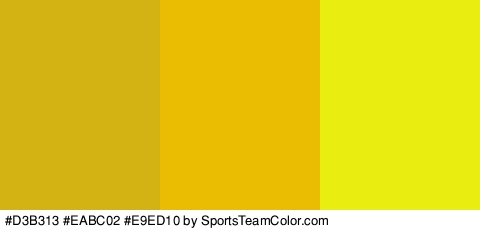 #D3B313 #EABC02 #E9ED10 Colors