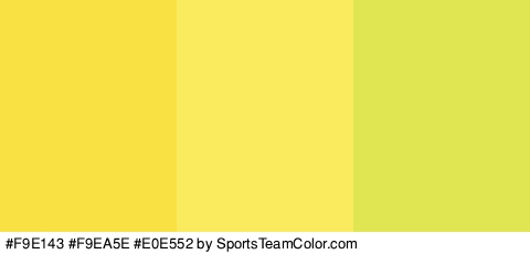 #F9E143 #F9EA5E #E0E552 Colors