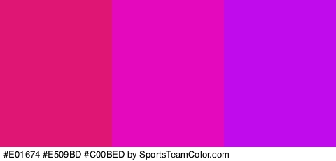 #E01674 #E509BD #C00BED Colors