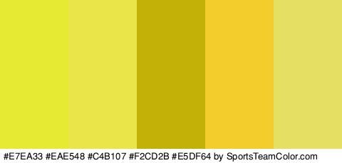 #E7EA33 #EAE548 #C4B107 #F2CD2B #E5DF64 Colors