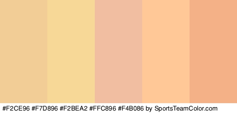 #F2CE96 #F7D896 #F2BEA2 #FFC896 #F4B086 Colors