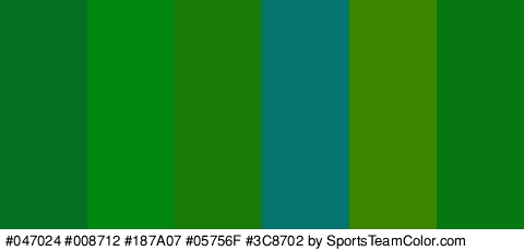 #047024 #008712 #187A07 #05756F #3C8702 #077712 Colors