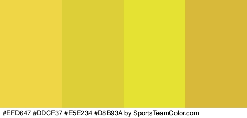 #EFD647 #DDCF37 #E5E234 #D8B93A Colors