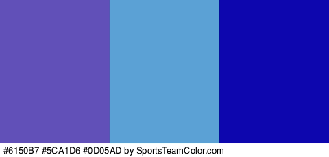 #6150B7 #5CA1D6 #0D05AD Colors