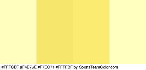 #FFFCBF #F4E76E #F7EC71 #FFFFBF Colors