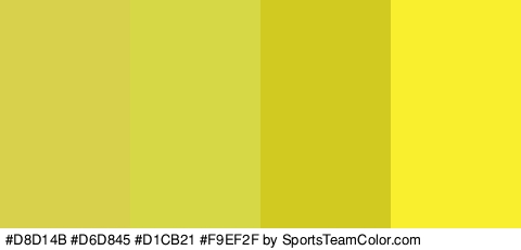 #D8D14B #D6D845 #D1CB21 #F9EF2F Colors