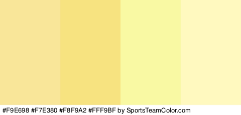 #F9E698 #F7E380 #F8F9A2 #FFF9BF Colors