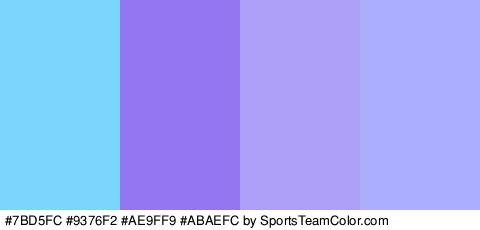 #7BD5FC #9376F2 #AE9FF9 #ABAEFC Colors