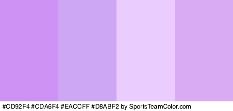 #CD92F4 #CDA6F4 #EACCFF #D8ABF2 Colors