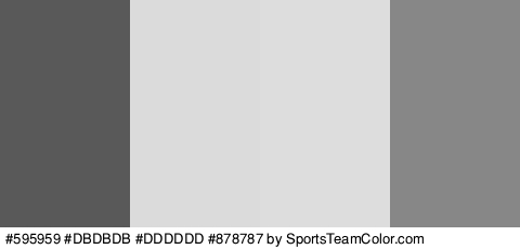 #595959 #DBDBDB #DDDDDD #878787 Colors