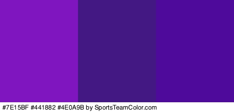 #7E15BF #441882 #4E0A9B Colors