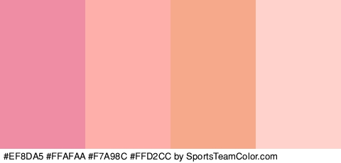 #EF8DA5 #FFAFAA #F7A98C #FFD2CC Colors