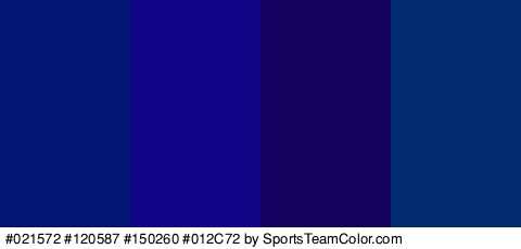 #021572 #120587 #150260 #012C72 Colors