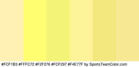 #FCF1B3 #FFFC72 #F2F276 #FCF297 #F4E77F #F7E894 Colors