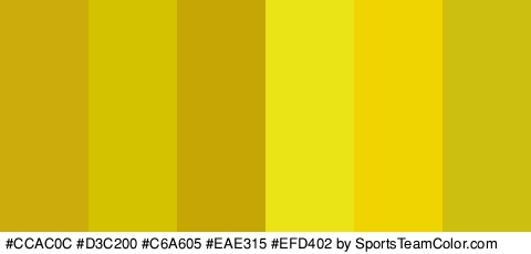 #CCAC0C #D3C200 #C6A605 #EAE315 #EFD402 #CCBF10 Colors