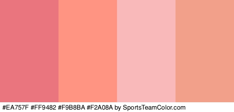 #EA757F #FF9482 #F9B8BA #F2A08A Colors