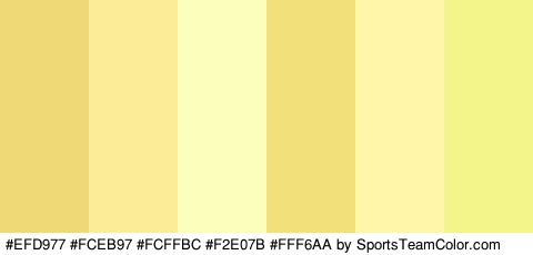 #EFD977 #FCEB97 #FCFFBC #F2E07B #FFF6AA #F3F489 Colors