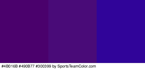 #4B016B #490B77 #300399 Colors