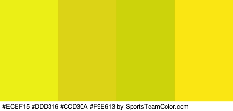 #ECEF15 #DDD316 #CCD30A #F9E613 Colors