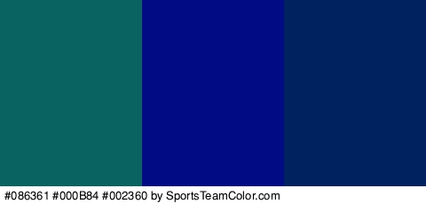 #086361 #000B84 #002360 Colors