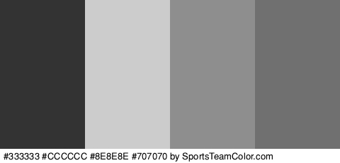 #333333 #CCCCCC #8E8E8E #707070 Colors