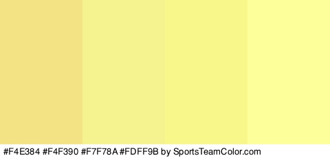 #F4E384 #F4F390 #F7F78A #FDFF9B Colors