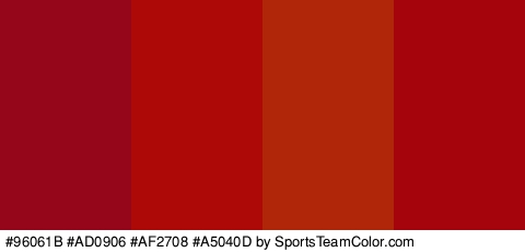 #96061B #AD0906 #AF2708 #A5040D Colors