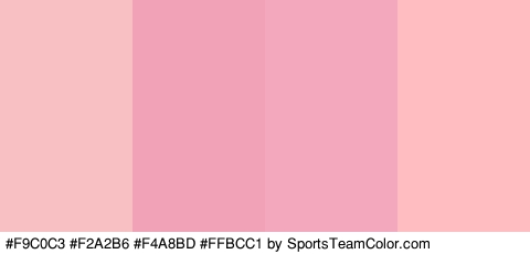 #F9C0C3 #F2A2B6 #F4A8BD #FFBCC1 Colors