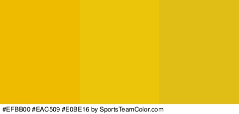 #EFBB00 #EAC509 #E0BE16 Colors