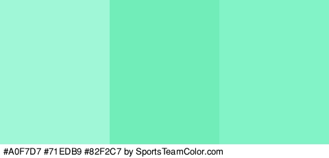 #A0F7D7 #71EDB9 #82F2C7 Colors