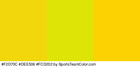 #F2D70C #DEE506 #FCD202 Colors